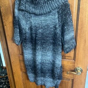 American Rag Black and Gray Cardigan Sweater with Ombré Design